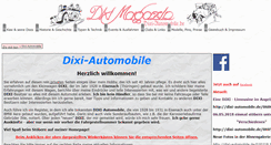 Desktop Screenshot of dixi-automobile.de